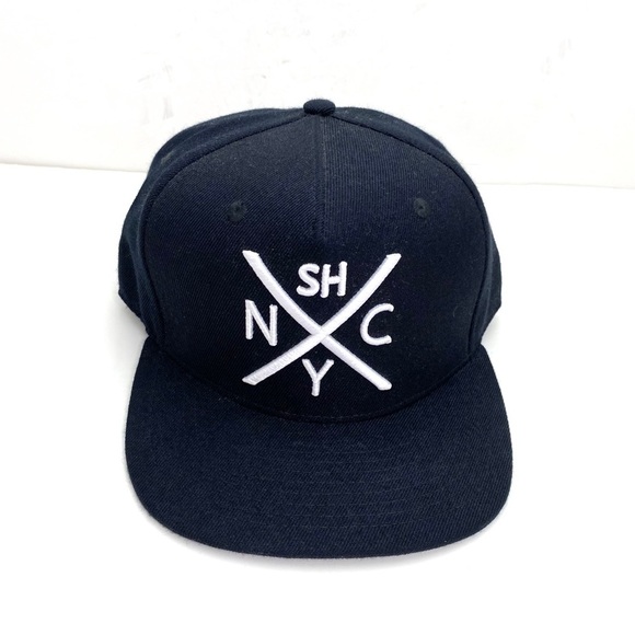 SNKR Head SH X NYC Logo Baseball Hat In Black - Picture 2 of 8